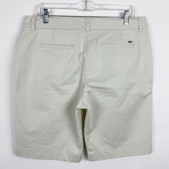 VINEYARD VINES Pale Beige Stone Performance Everyday Bermuda Shorts - Size 10 - Picture 2 of 3